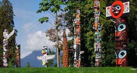 Totems en el Parque Stanley