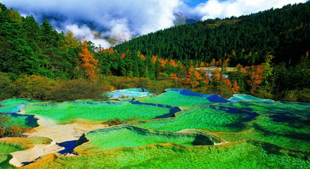 Paisaje de Huanglong