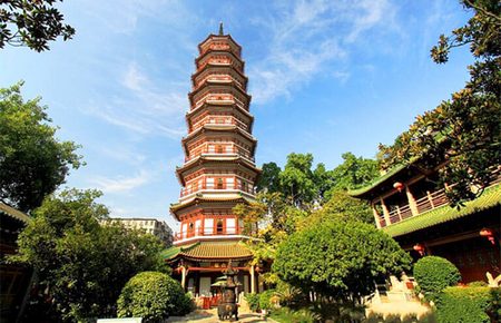 Templo de Liurong: Pagoda de las Flores