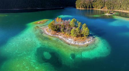 Isla Ludwig en Lago Eibsee - Baviera