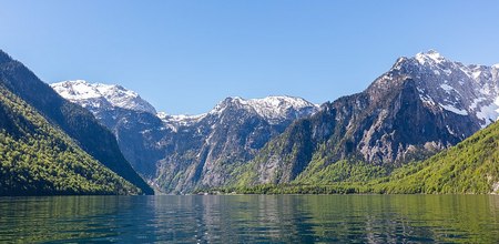 Lago Konigssee y Monte Watzmann