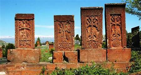 Jachkar o khachkars-Cementerio de Noratus