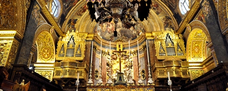 Malta: Interior de la Co-Catedral de San Juan