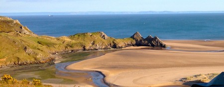 Three Cliffs Bay