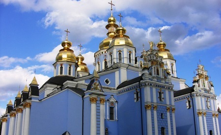 Kiev: Catedral de San Miguel de las Cupulas Doradas
