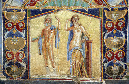 Herculano: Mosaico de Neptuno y Anfitrite